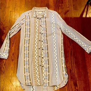 Aztec print flannel button up dress from O’Neill